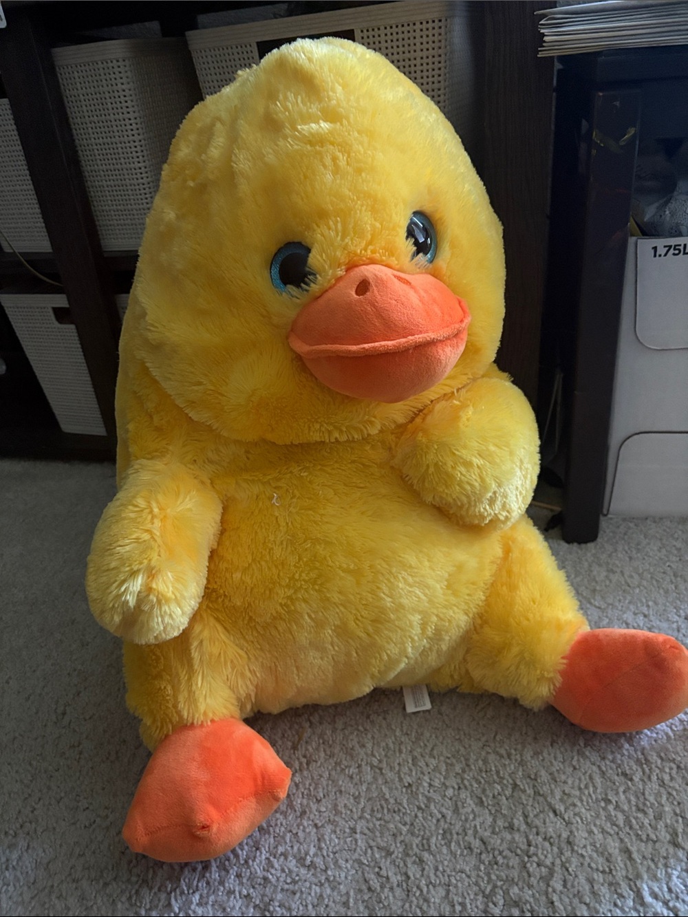 Large Yellow Plush Duck Toy - Soft Stuffed Pet Friend